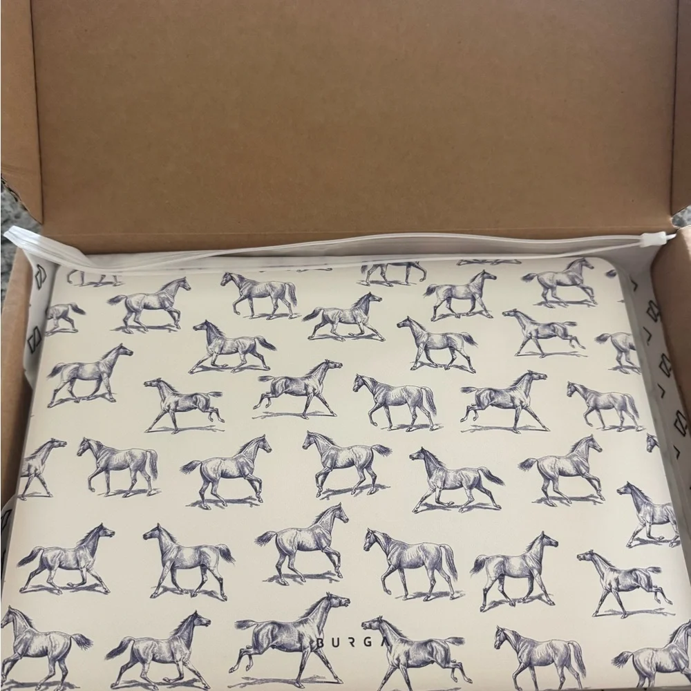 Burberry Equestrian Print Pouch